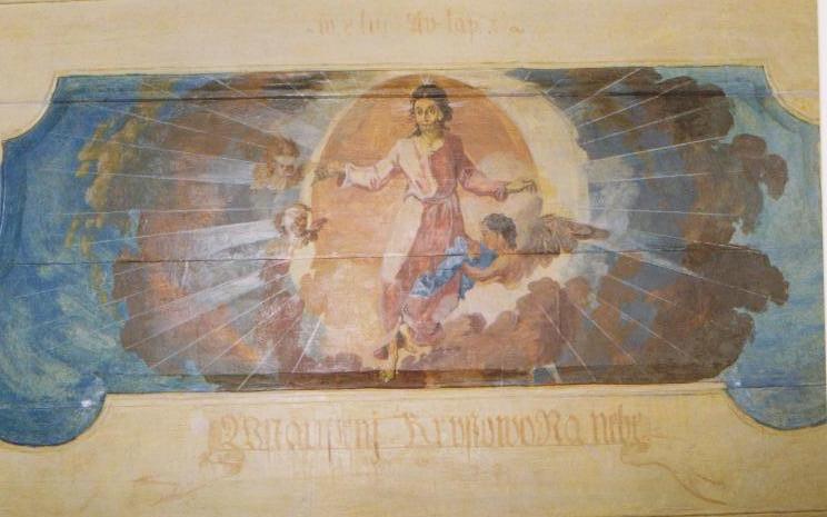 Karzatfreskó - Jézus mennybemenetele